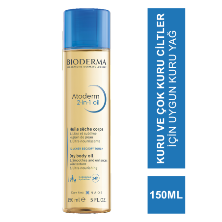 Bioderma Atoderm 2in1 Oil ( Nemlendirici Kuru Yağ ) 150 ml