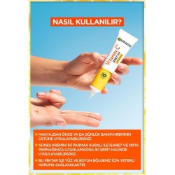 Garnier C Vitamini Parlak Günlük Güneş Koruyucu Fluid Yüz Kremi ( Görünmez Doku ) Spf50+ 40 ml