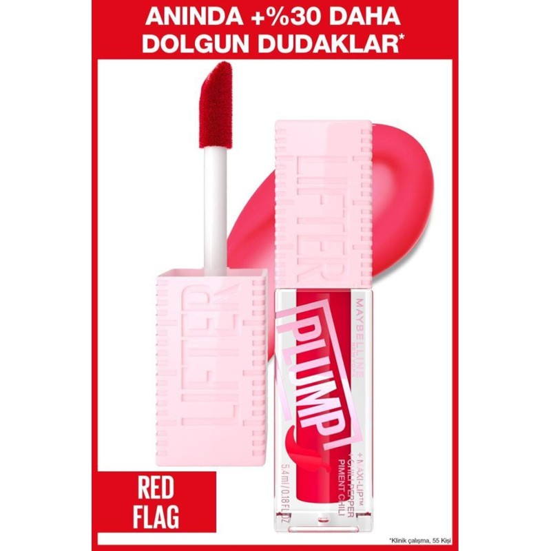 Maybelline Lifter Plump Dudak Parlatıcısı - Red Flag ( 004 )