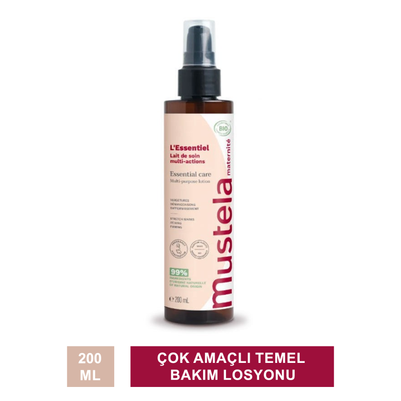 Mustela Maternite Essential Care Multi-Purpose Losyon - Çok Amaçlı Temel Bakım Losyonu - 200 ml