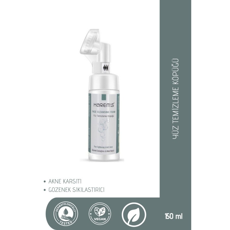 Harem's Akne Karşıtı&Gözenek Sıkılaştırıcı Yüz Temizleme Köpüğü 150 ml