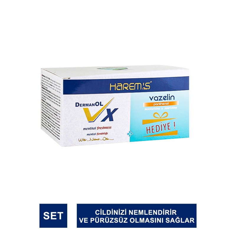 Harem's Dermanol Vx Vücut Kremi 40 ml + Harem's Vazelin 80 ml