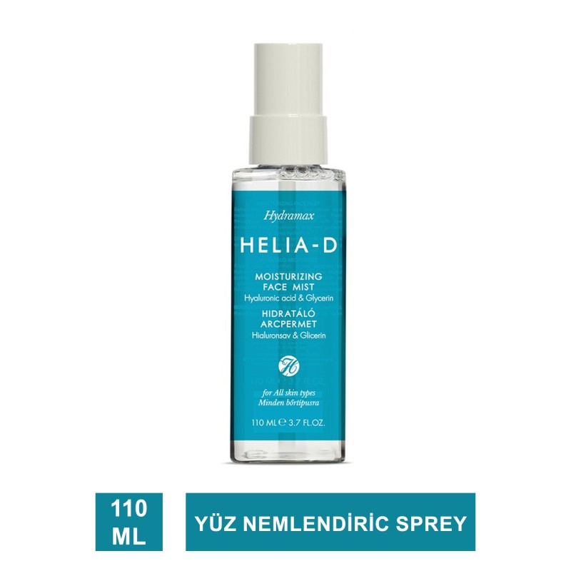 Helia-D Hydramax Yüz Nemlendirici Spreyi/ Şeffaf Şişe 110 ml