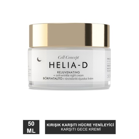Helia-D Cell Concept Hücre Yenileyici Kırışıklık Karşıtı Gece Kremi 65+ 50ml