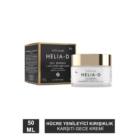 Helia-D Cell Concept Hücre Yenileyici Kırışıklık Karşıtı Gece Kremi 55+ 50ml