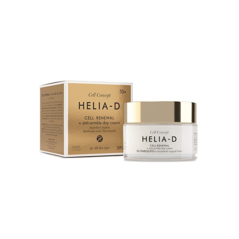 Helia-D Cell Concept Hücre Yenileyici Kırışıklık Karşıtı Gündüz Kremi 55+ Spf20 50ml