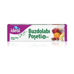 İdeal Orta Boy Buzdolabı Poşeti 50 Adet ( 24x33 cm)