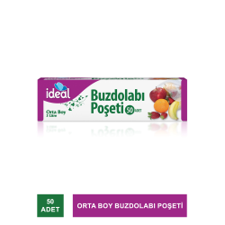 İdeal Orta Boy Buzdolabı Poşeti 50 Adet ( 24x33 cm)