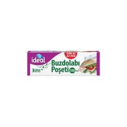 İdeal Orta Boy Buzdolabı Poşeti 100 Adet ( 24x33 cm)