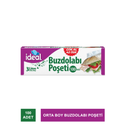 İdeal Orta Boy Buzdolabı Poşeti 100 Adet