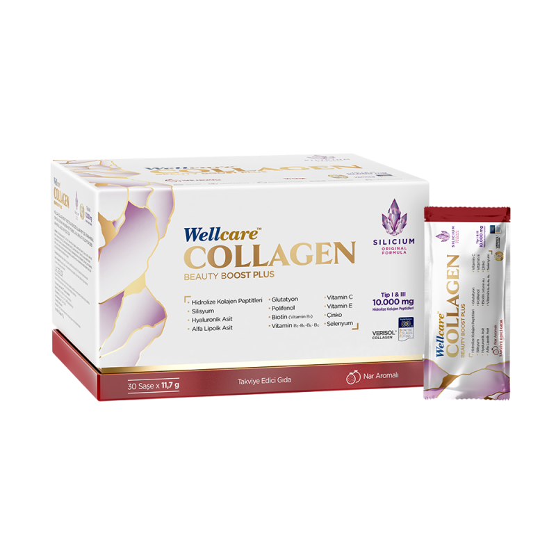 Wellcare Collagen Beauty Boost Plus Nar Aromalı 11,7gr x 30 Saşe