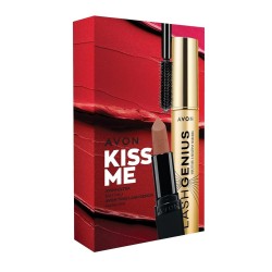 Avon Kiss Me Ultra Mat Ruj Marvellous Mocha ve Genius Maskara Hediye Paketi