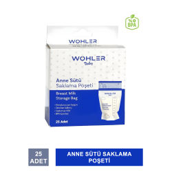 Wohler Baby Anne Sütü Saklama Poşeti 25 Adet