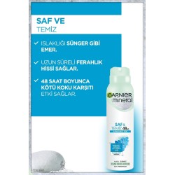 Garnier Mineral Saf&Temiz Sprey Deodorant 150 ml