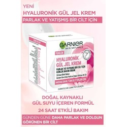 Garnier Hyaluronik Gül Jel Krem ( Parlak ve Yatışmış Bir Cilt İçin Günlük Bakım Kremi ) 50 ml