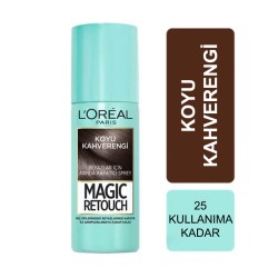 L'Oreal Paris Beyaz Saçlar İçin Kapatıcı Saç Spreyi - Koyu Kahverengi - 75 ml