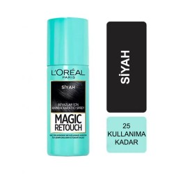 Loreal Paris Beyaz Saçlar İçin Kapatıcı Saç Spreyi - Siyah - 75 ml