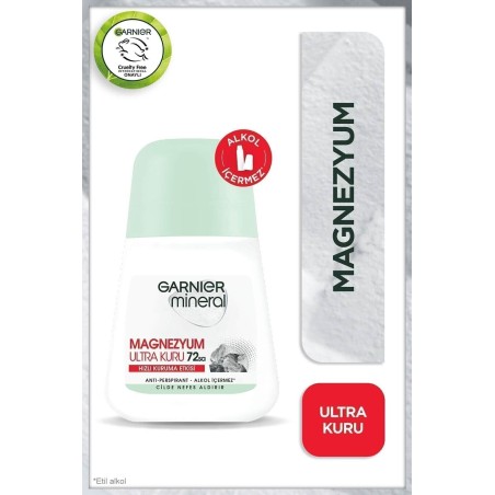 Garnier Mineral Magnezyum Ultra Kuru Roll-on 50 ml