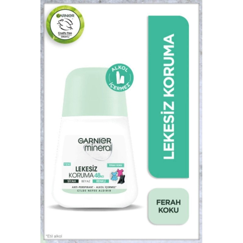 Garnier Mineral Lekesiz Koruma Ferah Koku Roll-On Deodorant 50 ml
