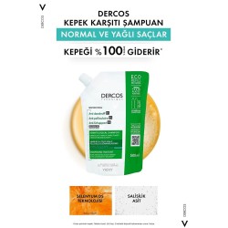 Vichy Dercos Anti Dandruff Kepek Karşıtı Şampuan 500 ml - Normal ve Yağlı Saçlar ( Refill )