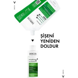 Vichy Dercos Anti Dandruff Kepek Karşıtı Şampuan 500 ml - Normal ve Yağlı Saçlar ( Refill )