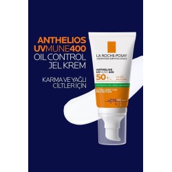 La Roche Posay Anthelios Oil Control Gel Yüz Güneş Kremi Karma/Yağlı Ciltler SPF50+ Yüksek Koruma 50ml