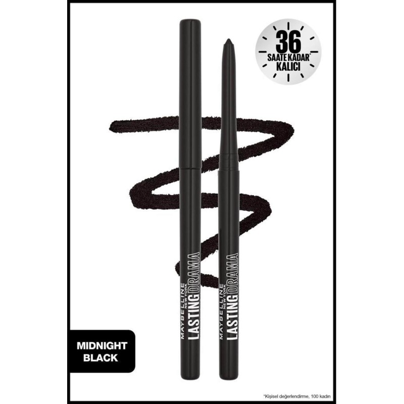 Maybelline New York Lasting Drama Automatic Liner Göz Kalemi- 10 Midnight Black