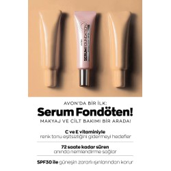 Avon Serum Fondöten SPF30 30 ml ( 125G-Warm İvory )