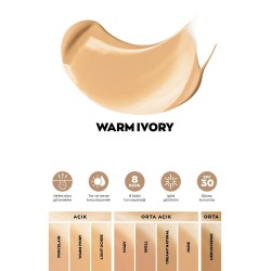 Avon Serum Fondöten SPF30 30 ml ( 125G-Warm İvory )