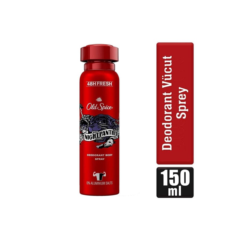 Old Spice Night Panther Erkekler Için Sprey Vücut Deodorant 150 ml
