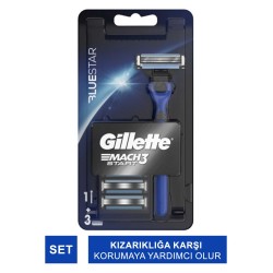 Gillette Mach 3 Start Bluestar Tıraş Makinası + 3 Yedek Bıçak