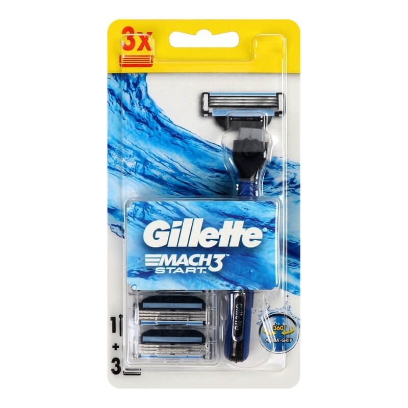 Gillette Mach 3 Start Tıraş Makinası + 3 Yedek Bıçak