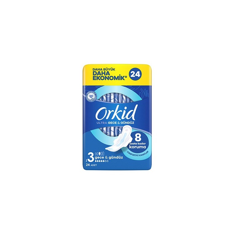 Orkid Ultra Gece & Gündüz ( Boy : 3 ) 24 Adet