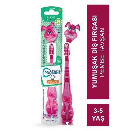 Sensodyne Promine Kids 3-5 Yaş Diş Fırçası - Yumuşak ( Pembe Tavşan )