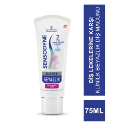 Sensodyne Klinik Beyazlık Diş Lekelerine Karşı Diş Macunu 75ml