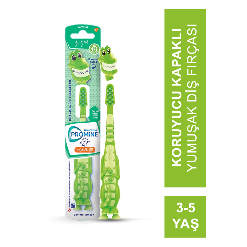 Sensodyne Promine Kids 3-5 Yaş Diş Fırçası - Yumuşak ( Sevimli Timsah )