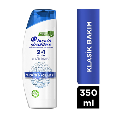 Head & Shoulders 2si1 Arada Klasik Bakım Kepek Şampuan 350 ml
