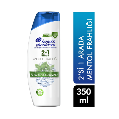 Head & Shoulders 2si1 Arada Mentol Ferahlığı Kepek Şampuan 350 ml