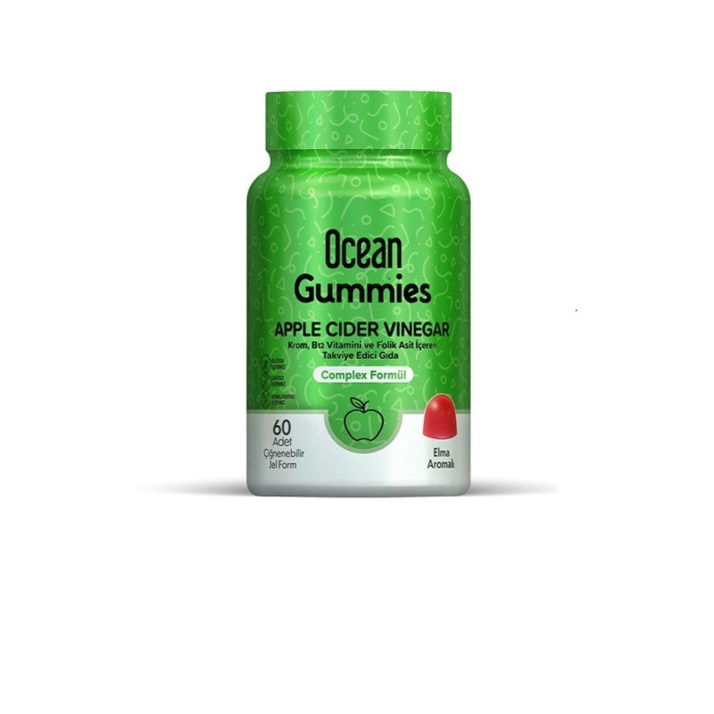 Ocean Gummies Apple Cider Vinegar 60 Yumuşak Tablet