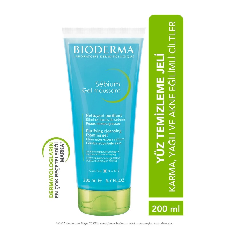 Bioderma Sebium Foaming Gel 200 ml (S.K.T 07-2025) Bioderma Sebium Foaming Gel 200 ml (S.K.T 07-2025)