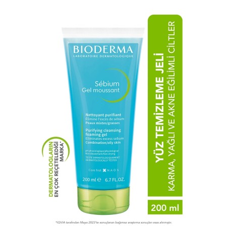 Bioderma Sebium Foaming Gel 200 ml (S.K.T 07-2025)