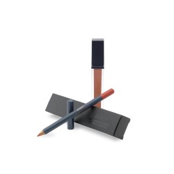 Aden Liquid Lipstick + Lipliner Pencil Set ( 03 Rosie Brown )