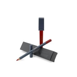Aden Liquid Lipstick + Lipliner Pencil Set ( 14 Cranberry )