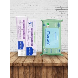 Mustela Vitamin Barrier 1-2-3 Cream 100ml + Kompost Edilebilir Islak Mendil 60 Yaprak