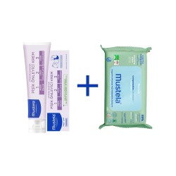 Mustela Vitamin Barrier 1-2-3 Cream 100ml + Kompost Edilebilir Islak Mendil 60 Yaprak