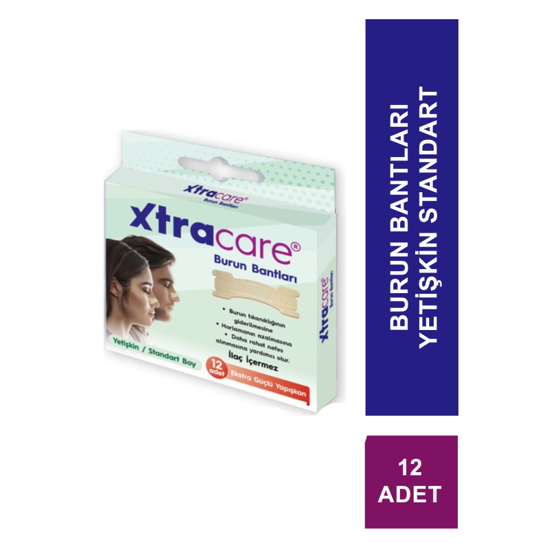 Xtracare Yetişken Standart Burun Bantları 12 Adet
