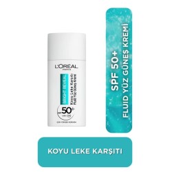 L'Oreal Paris Bright Reveal Spf 50+ Koyu Leke Karşıtı Fluid Yüz Güneş Kremi 50ml