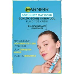 Garnier Bha+Niasinamid - Günlük Güneş Koruyucu Fluid Yüz Kremi - Spf50+ 40 ml
