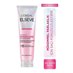 Loreal Paris Elseve Glycolic Gloss Mükemmel Parlaklık için Pürüzsüzleştirici Saç Kremi 150 ml