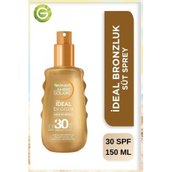 Garnier Ambre Solaire İdeal Bronze Milk Sprey Spf30+ - Bronzlaştırıcı Sprey - 150 ml